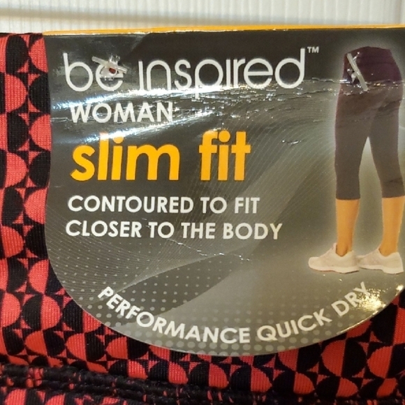 Be Inspired Pink and Black Leggings with Wide Waistband - Picture 6 of 9